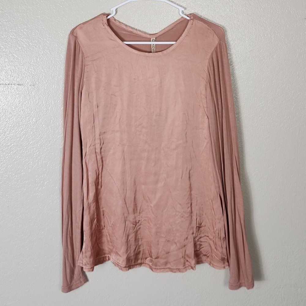 XCVI Shirt Size XS Long Sleeves Pink NWT